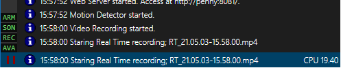 WAV101 machine status icons.