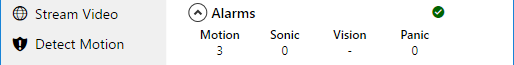 Alarms performance counters.