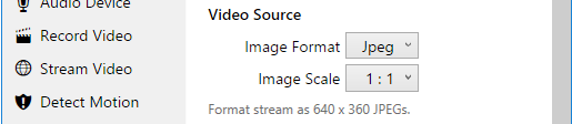 Web server default imagge format.